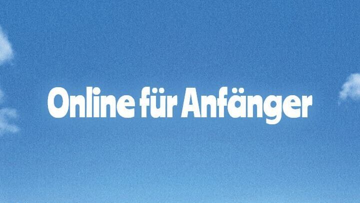 Online für Anfänger