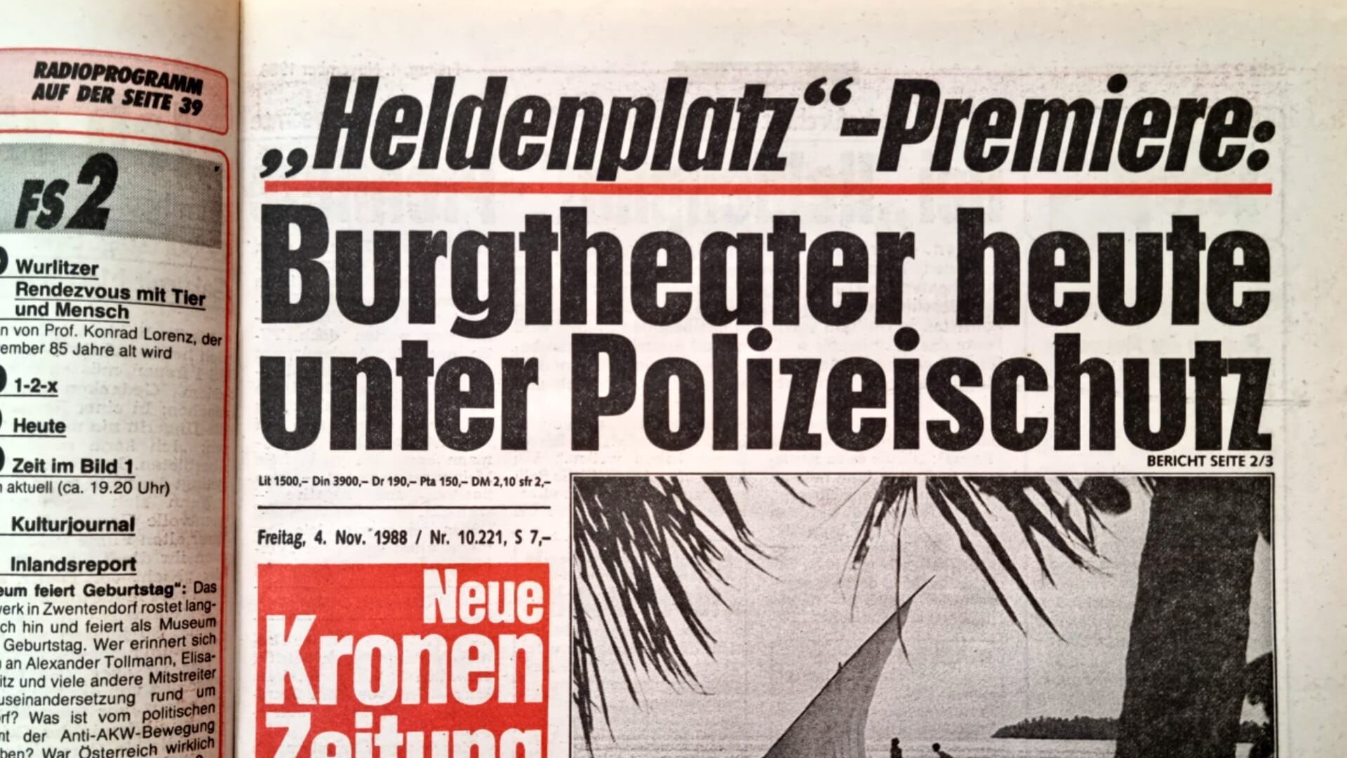 Schicksalstage Österreichs – Der Heldenplatz-Skandal
