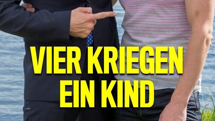 Vier kriegen ein Kind