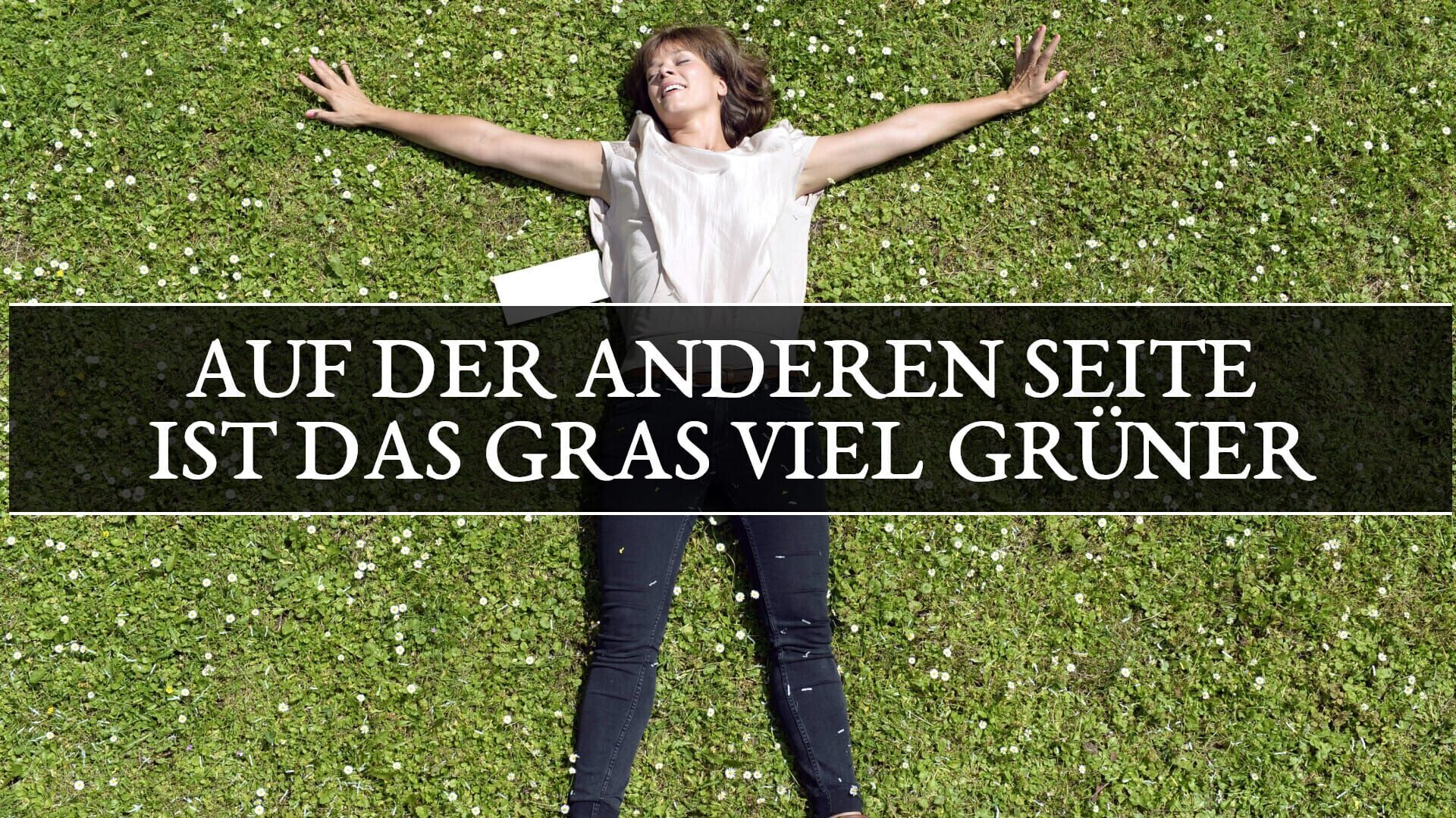 Auf der anderen Seite ist das Gras viel grüner