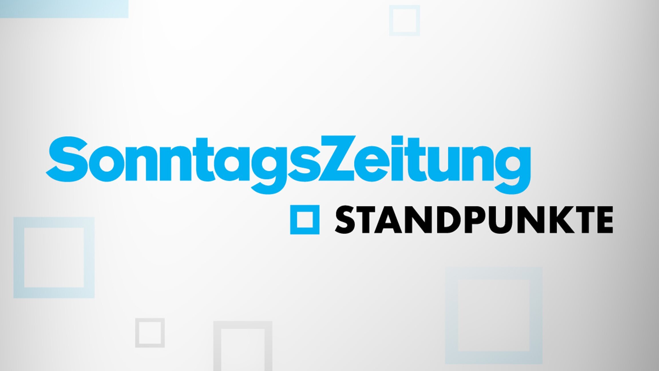 Sonntagszeitung Standpunkte