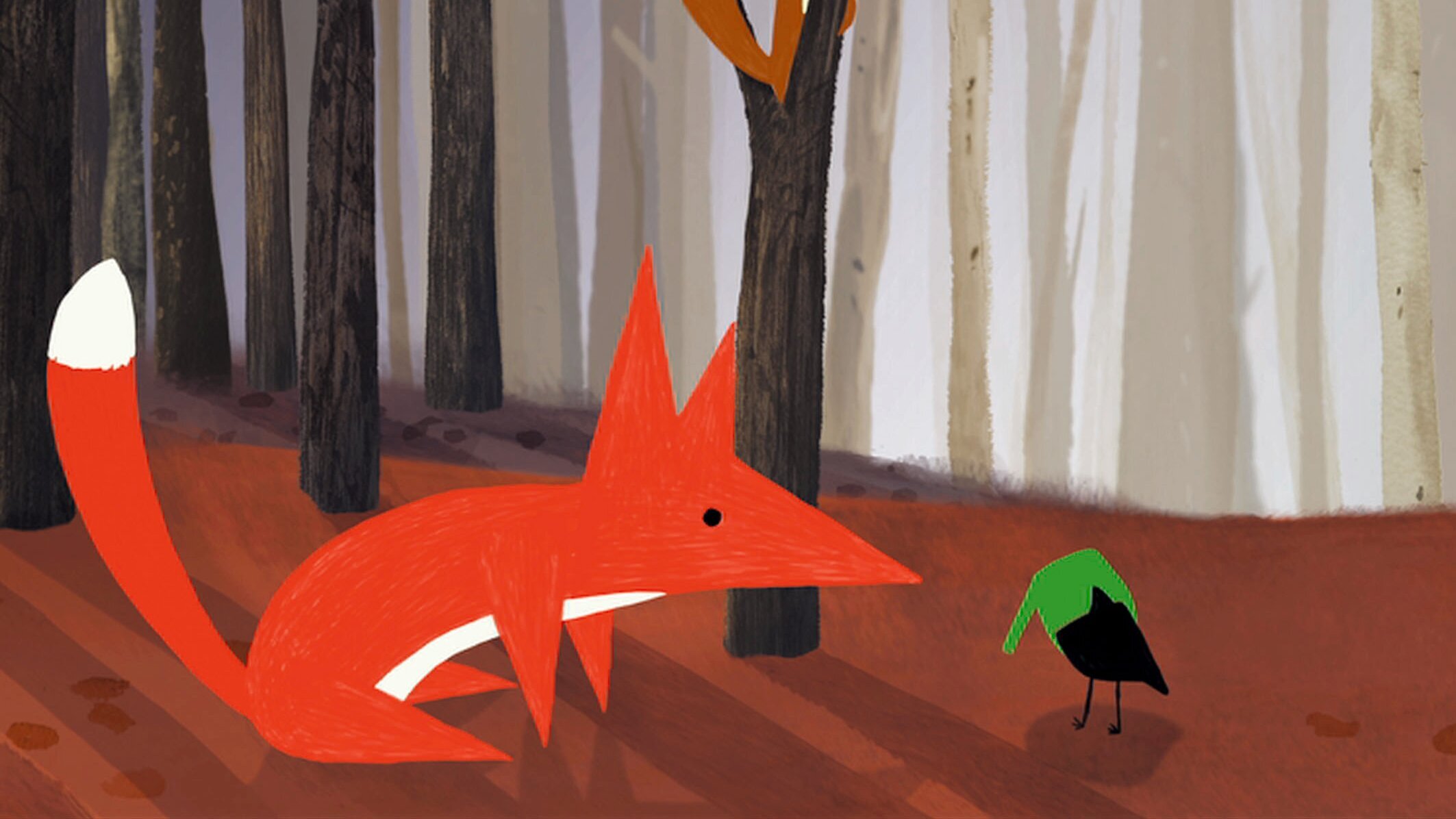 Der kleine Vogel und das Eichhörnchen